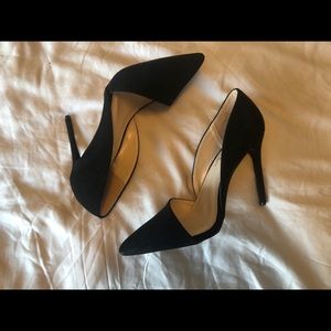 Stormi Black Suede D'Orsay Pumps